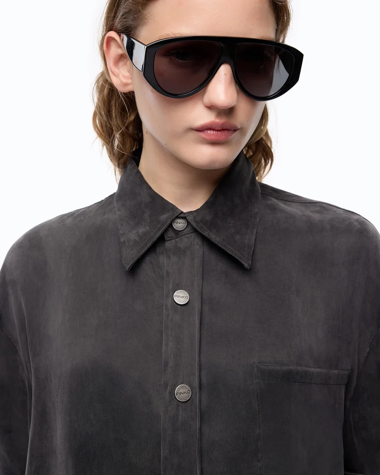CARESER camicia twill PINKO - immagine 3